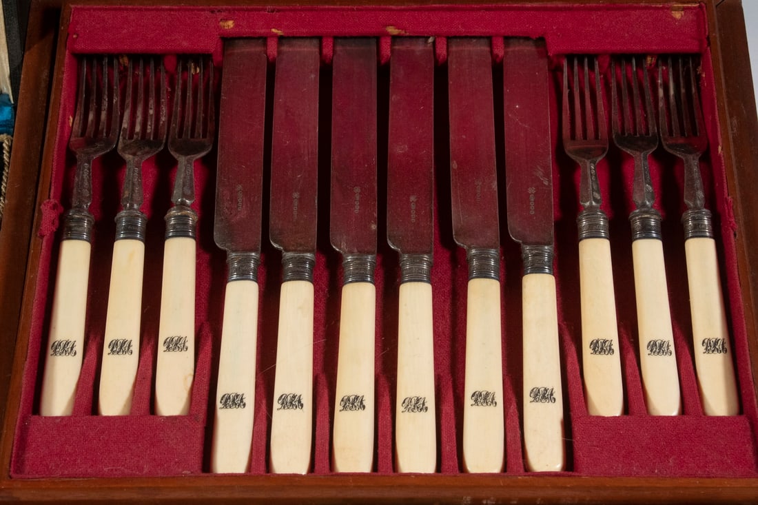 CASED SILVER-PLATE FLATWARE SETS - 2