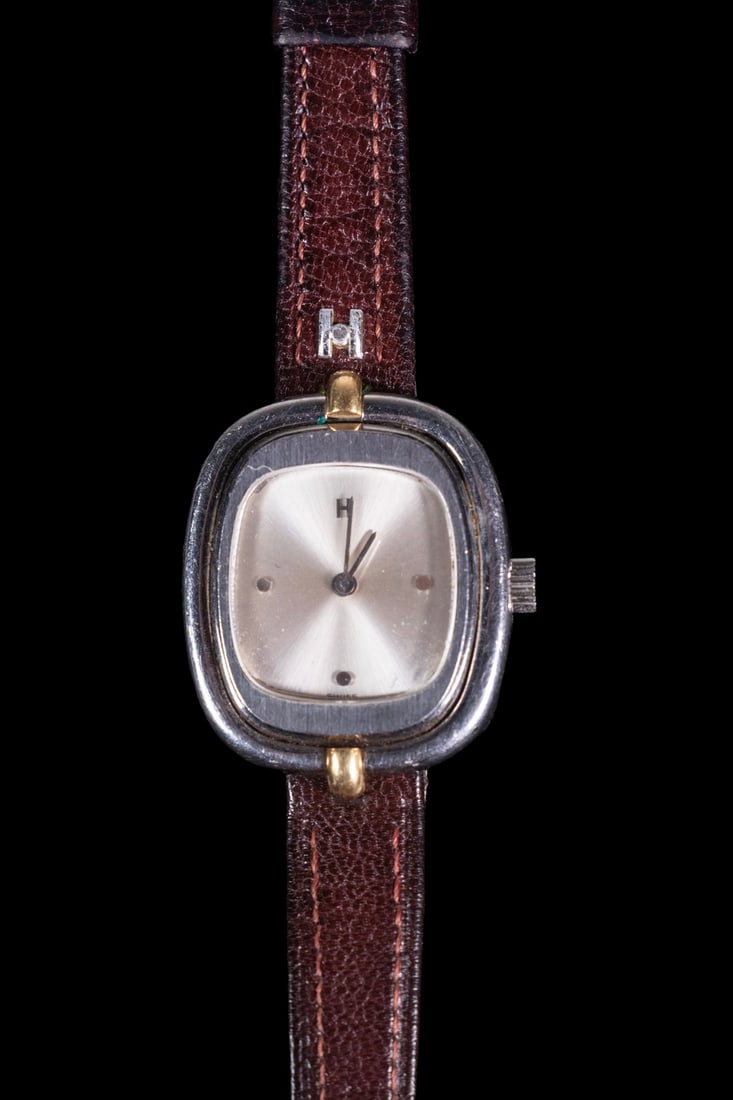 VINTAGE HERMES STAINLESS STEEL LADIES WRISTWATCH (1 of 2)