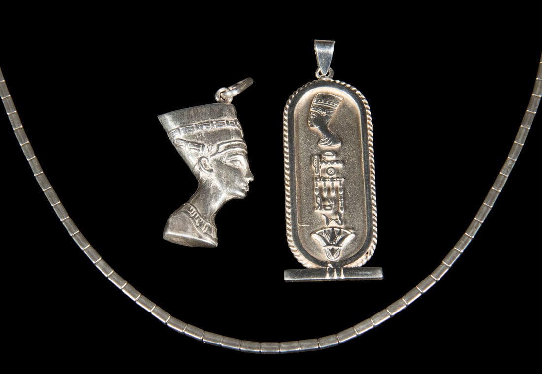 (3) EGYPTIAN STERLING SILVER JEWELRY (1 of 1)