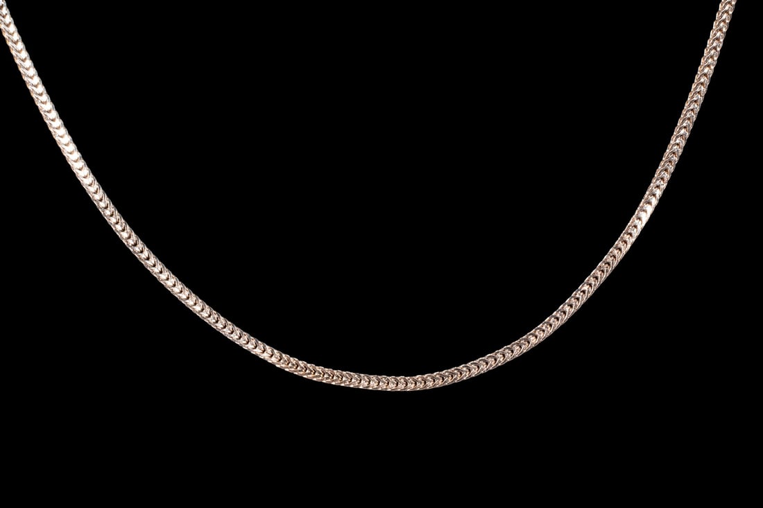 14K YELLOW GOLD HERRINGBONE LINK CHAIN NECKLACE (1 of 2)