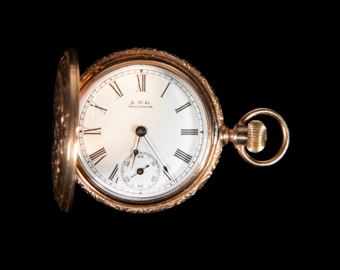AMERICAN WALTHAM WATCH CO. GOLD-FILLED POCKET WATCH (1 of 4)