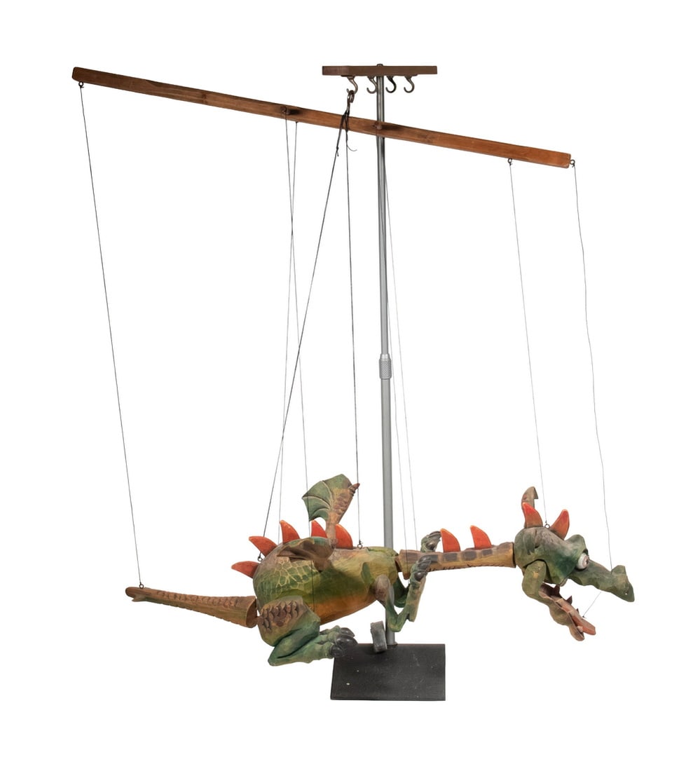 CZECH DRAGON MARIONETTE ON STAND (1 of 3)