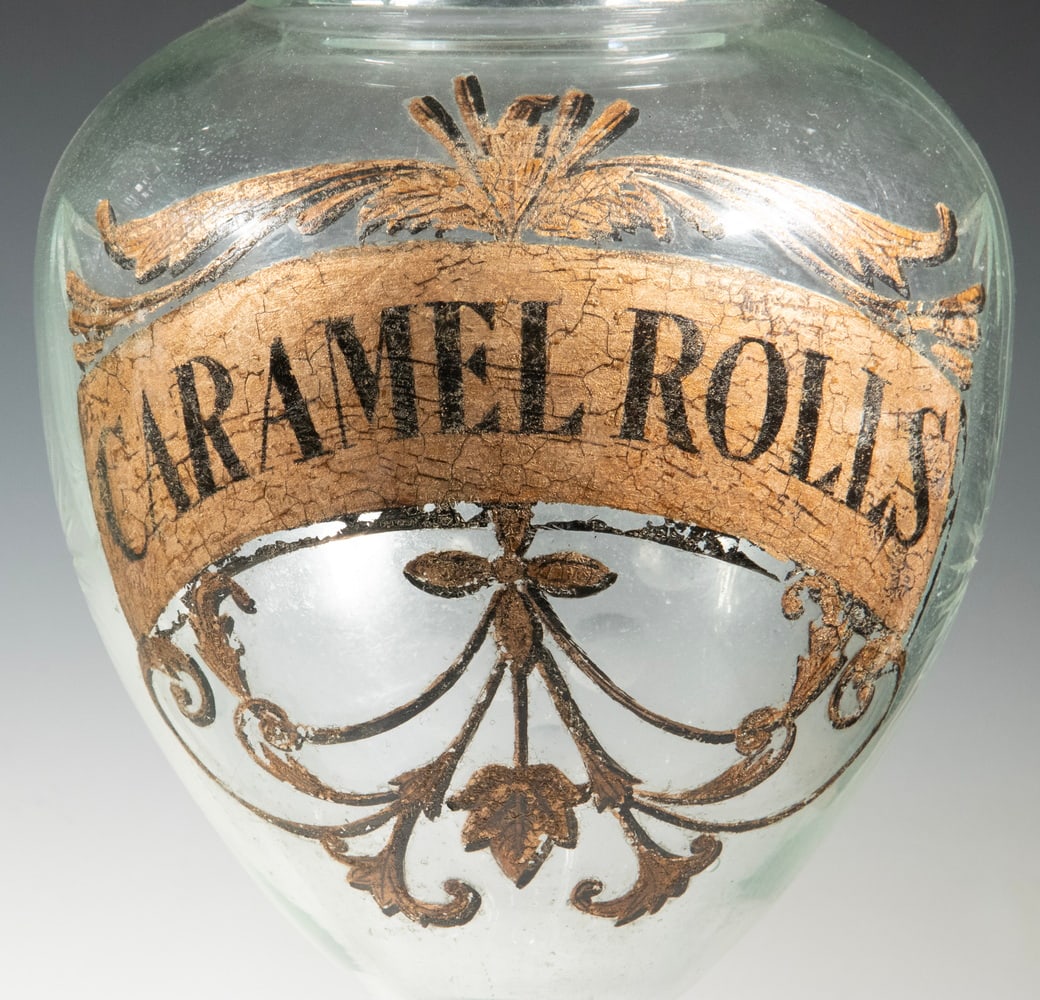 PAIR OF GILDED AGE CANDY SHOP WINDOW DISPLAY JARS - 3