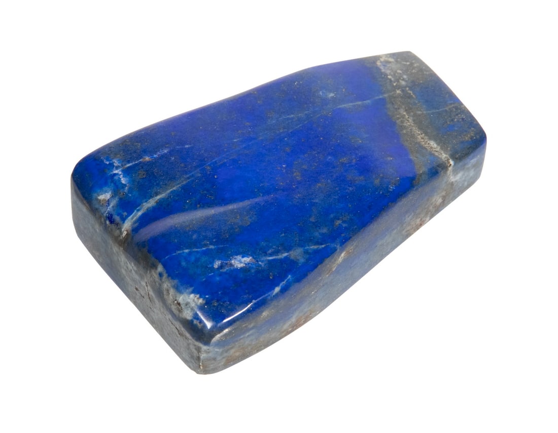POLISHED LAPIS LAZULI TABLET OR PAPERWEIGHT (1 of 2)