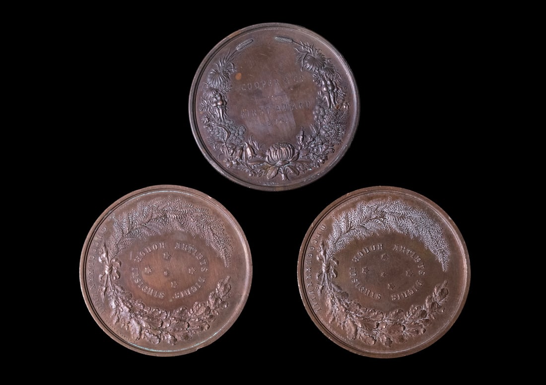 (3) 1879 MEDALS SYDNEY NSW INTERNATIONAL EXPOSITION AUSTRALIA - 2