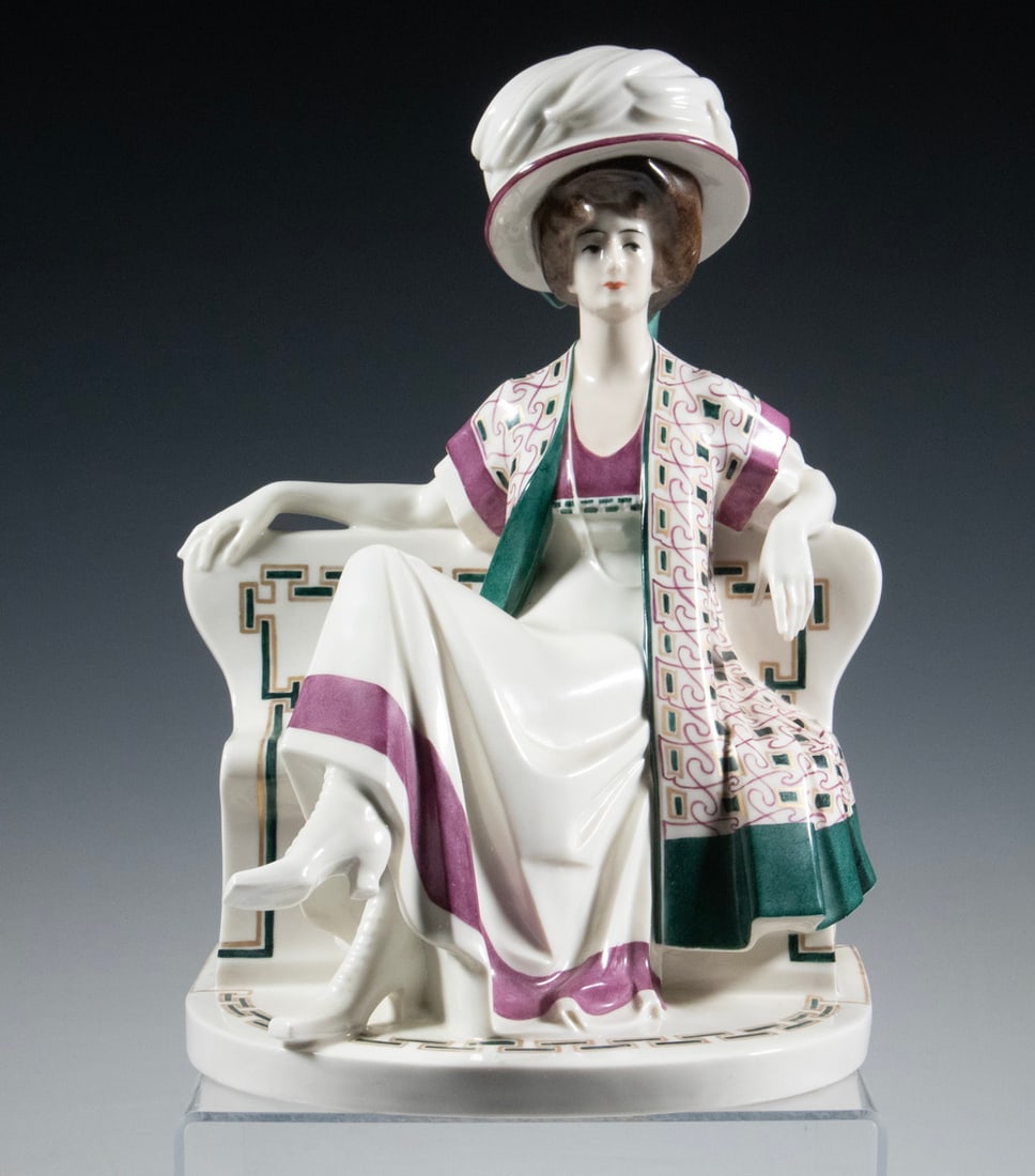 SCHWARZBURG WORKSHOPS ART DECO PORCELAIN FIGURE (1 of 3)