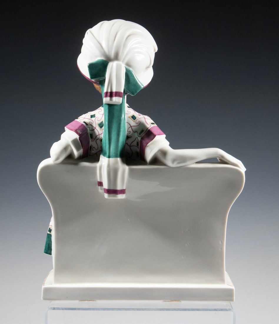 SCHWARZBURG WORKSHOPS ART DECO PORCELAIN FIGURE - 2