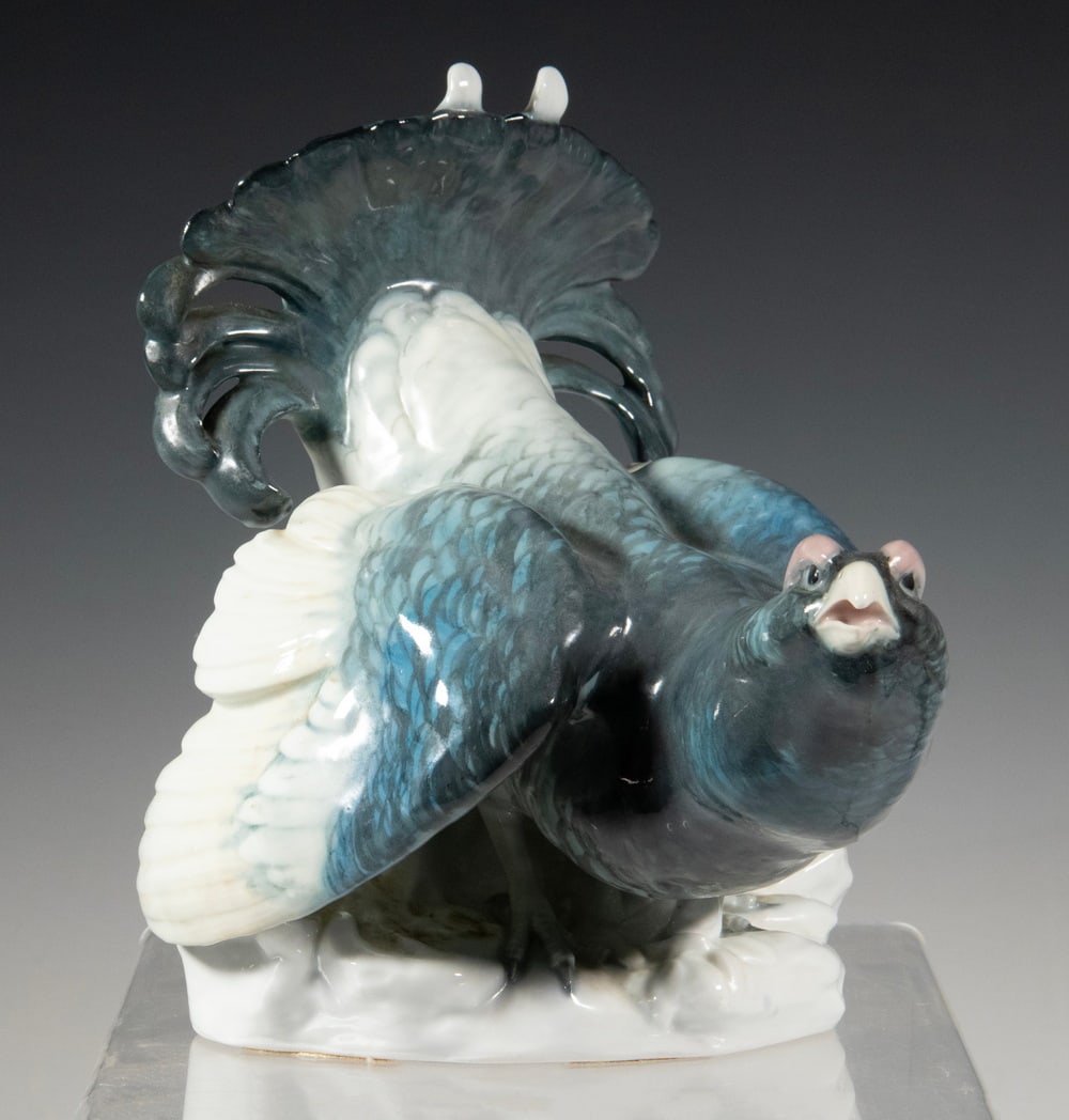 PORCELAIN GROUSE FIGURE BY KARL ENS, VOLKSTEDT (1 of 4)