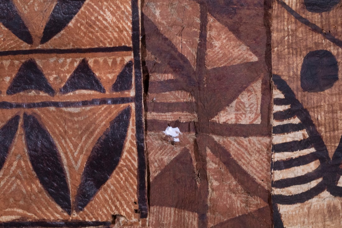(4 PCS) POLYNESIAN TAPA CLOTH - 3
