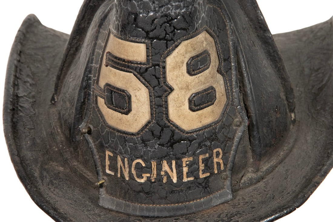(3) 19TH C. FIREFIGHTER'S HELMETS - 2