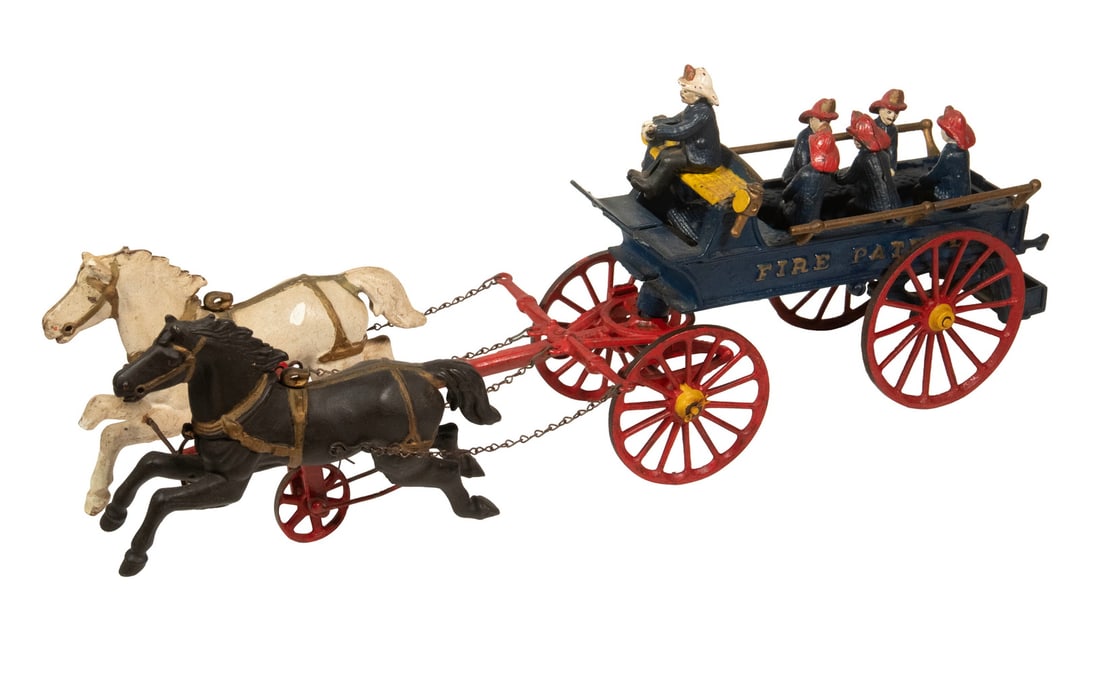 IVES PHOENIX HORSE DRAWN FIRE PATROL WAGON (1 of 3)