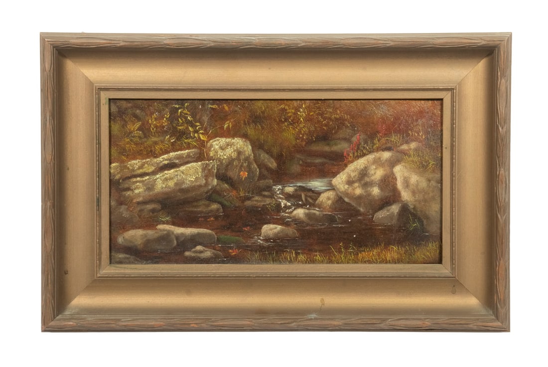 ISABELLA VAILL WALDO (1842 1929), BROOK STUDY, HADLYME, CONNECTICUT (1 of 4)