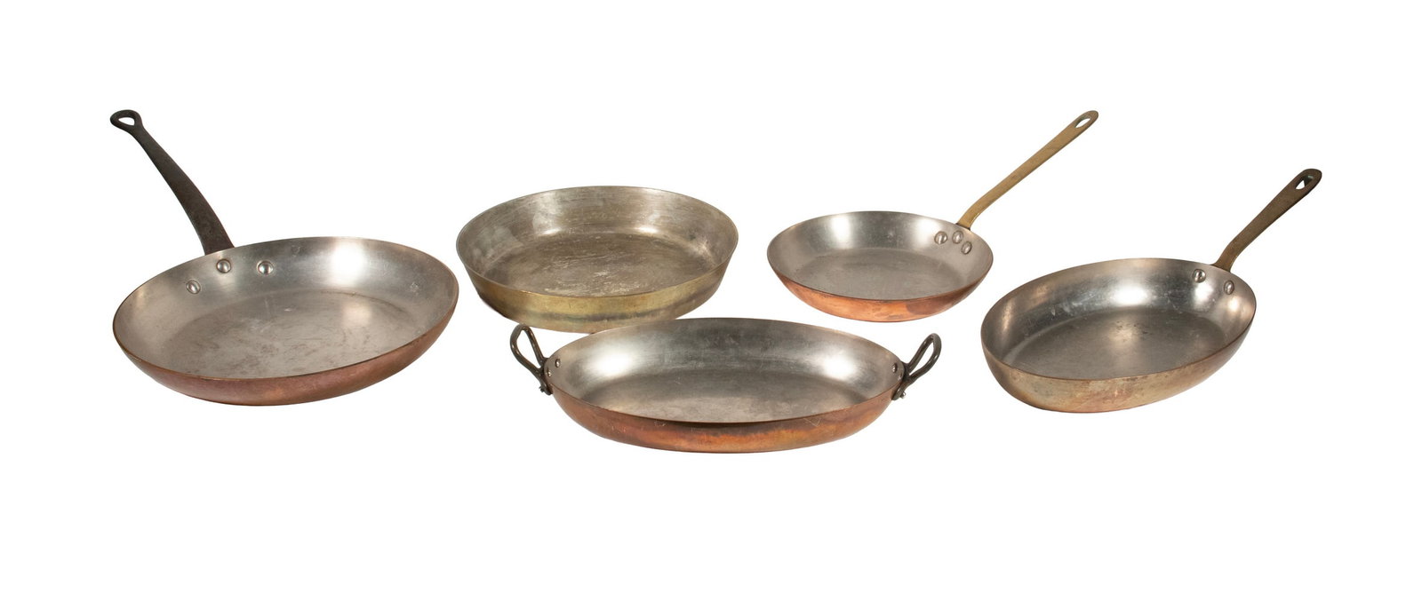 (5) VINTAGE FRENCH COPPER PANS, E. DEHILLERIN (1 of 2)