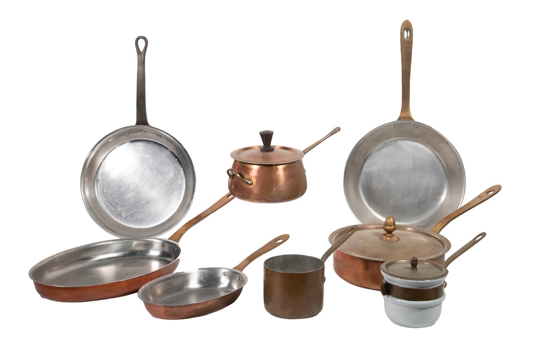 (8 PCS) FRENCH COPPER COOKWARE (1 of 2)