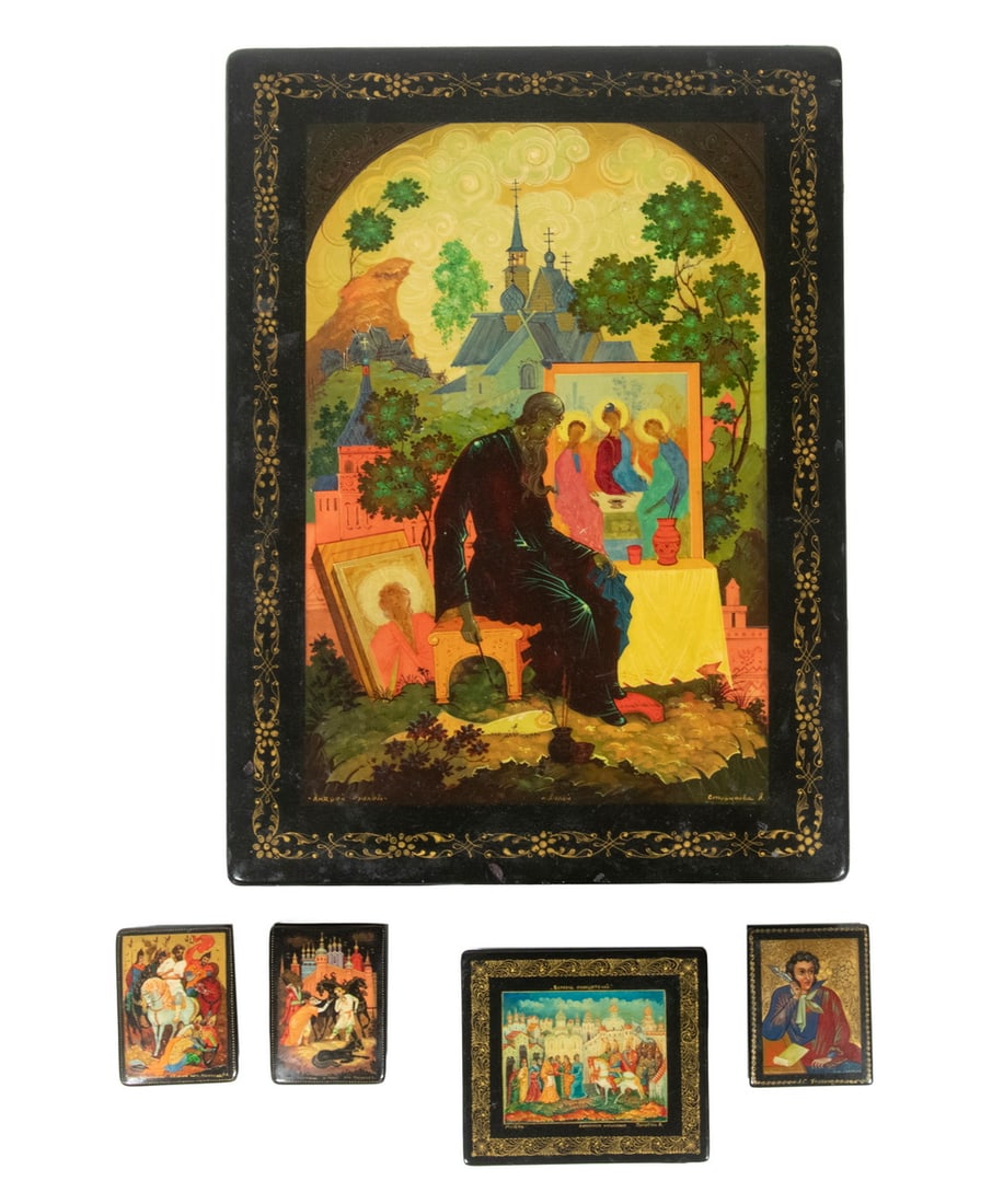 CIRCA 1980'S RUSSIAN LACQUER BOXES (1 of 3)