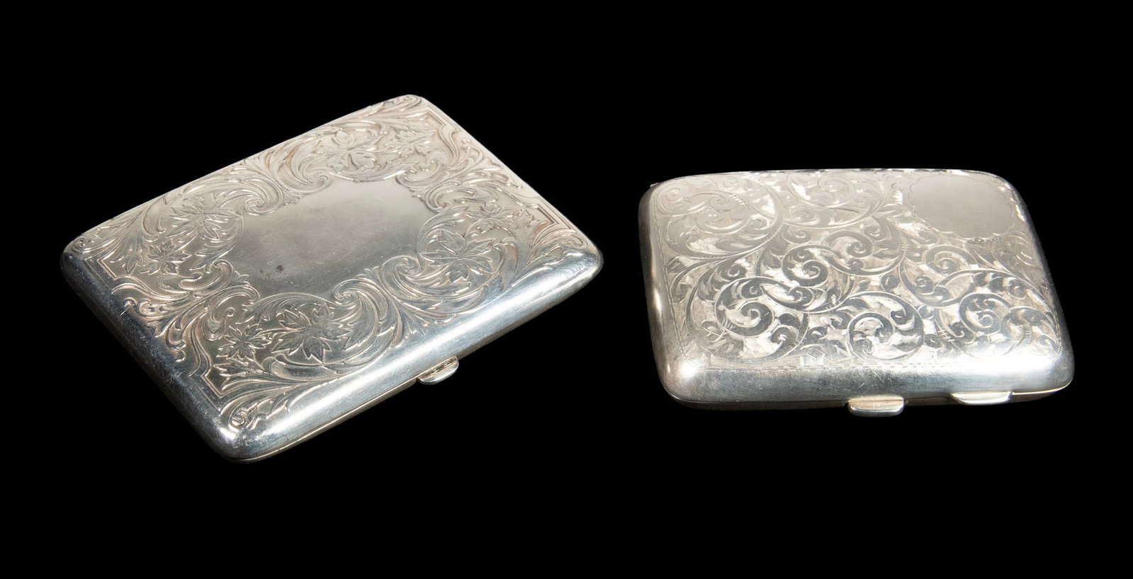 (2) STERLING SILVER CIGARETTE CASES (1 of 4)