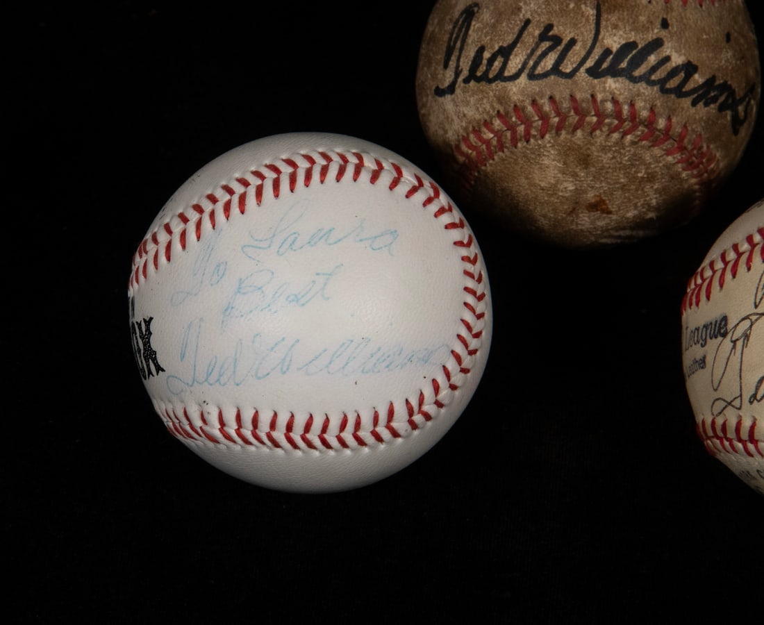 (3) TED WILLIAMS SIGNED BASEBALLS - 2