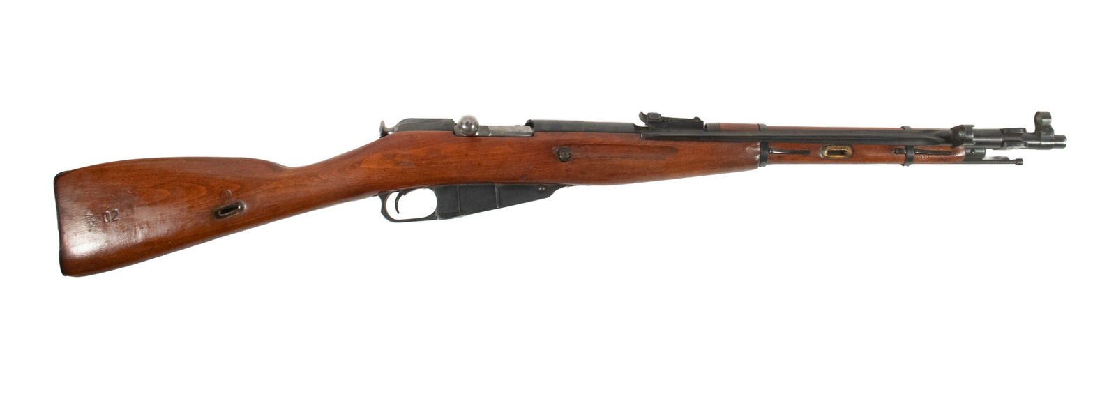 SOVIET-HUNGARIAN MOSIN M44 CARBINE, 7.62x54R: SOVIET-HUNGARIAN MOSIN M44 CARBINE, 7.62x54R An excellent offering of a post-war M44 carbine manufactured in Budapest, Hungary. Derived from the M38 carbine, this rifle's main feature is its