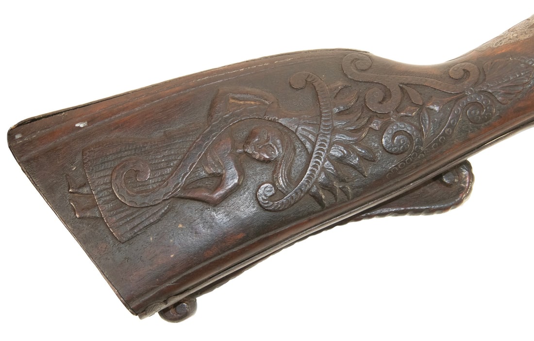 ENGRAVED FLINTLOCK LONG GUN - 3