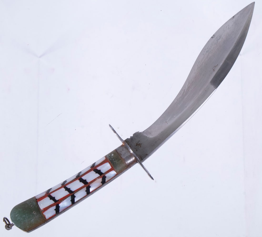 INDO-PERSIAN PESH KABZ DAGGER WITH INLAID HANDLE - 3