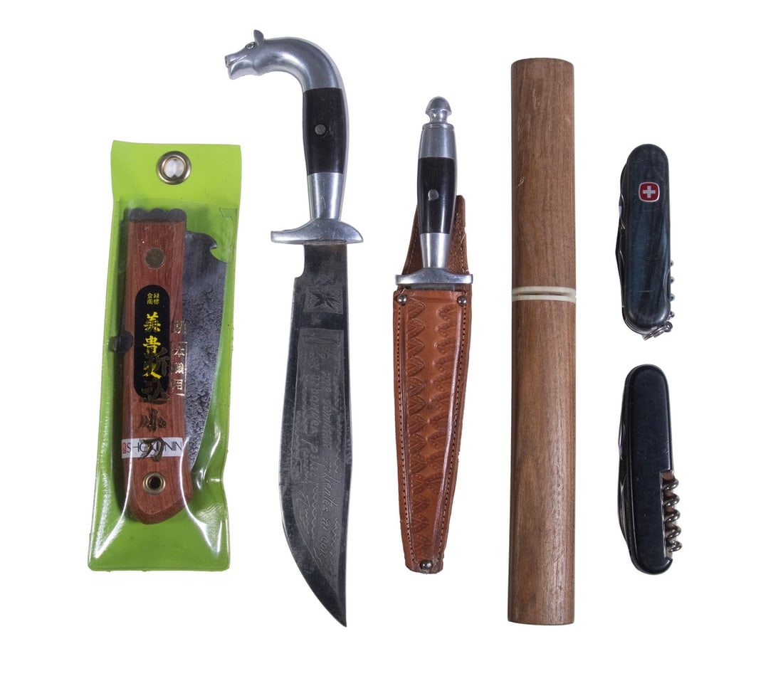(6) KNIVES INCLUDING FOLDING MULTI-TOOLS, FIXED BLADES AND JAPANESE KNIFE (1 of 1)