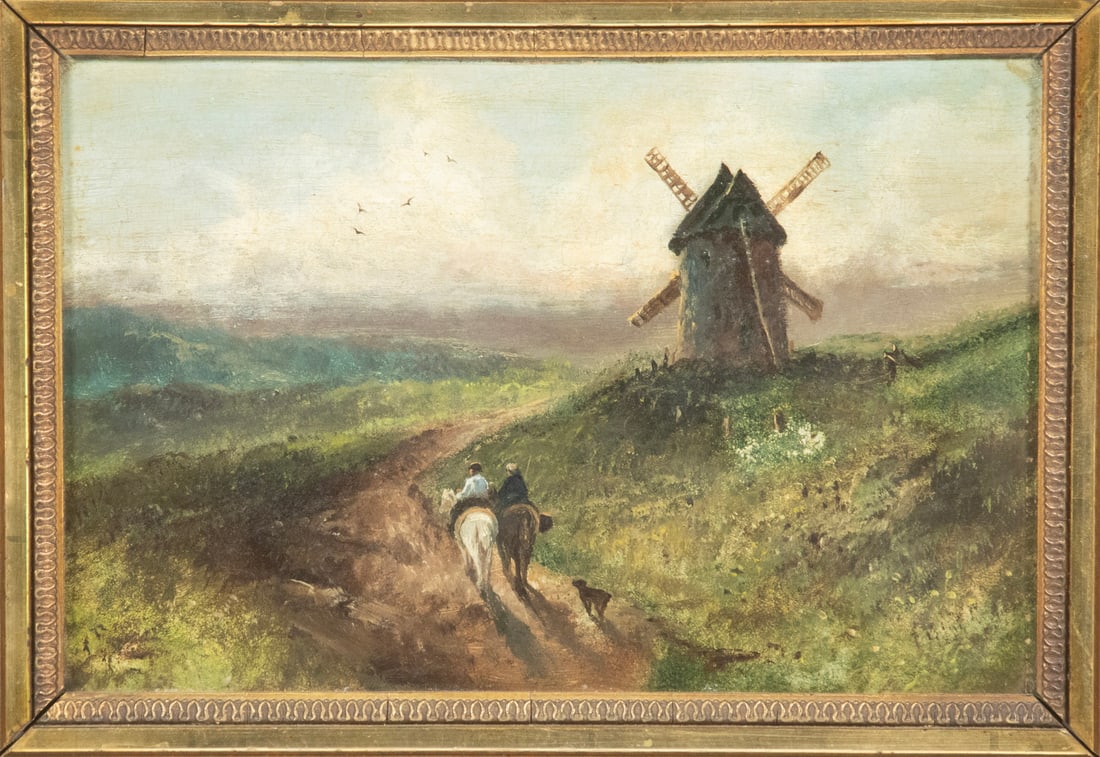 19TH C. SMALL LANDSCAPE WITH MILL - 2