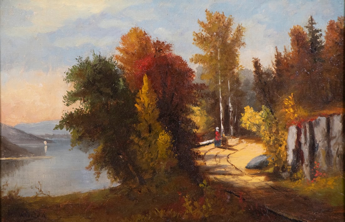 19TH C. CONTINENTAL LANDSCAPE, UNSIGNED - 2