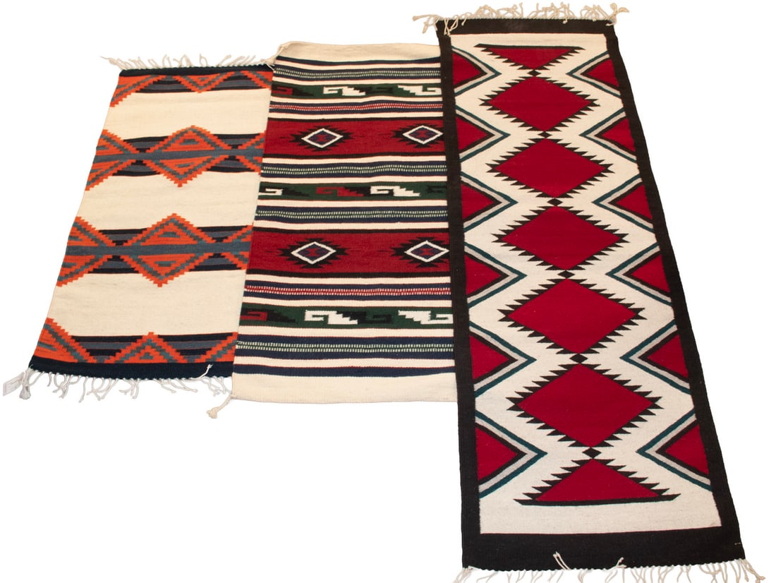 (3) LARGE MEXICAN ZAPOTEC RUGS (1 of 1)