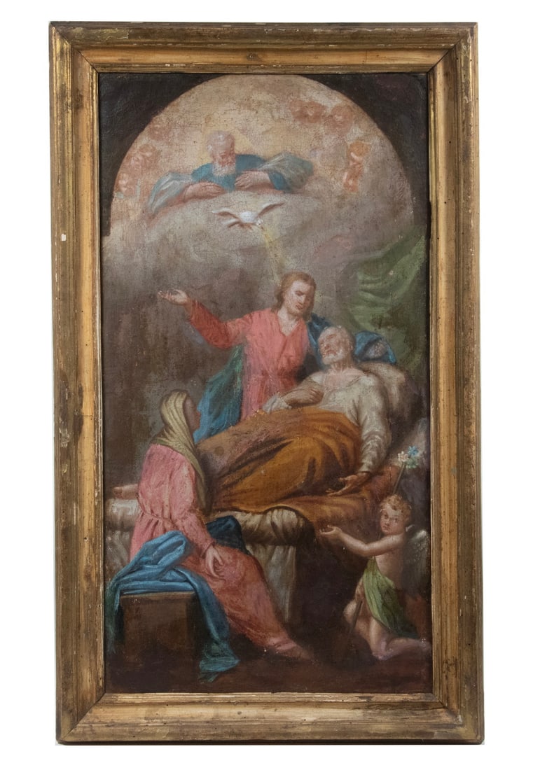 GRAND TOUR PAINTING - THE DEATH OF ST. JOSEPH (1 of 3)