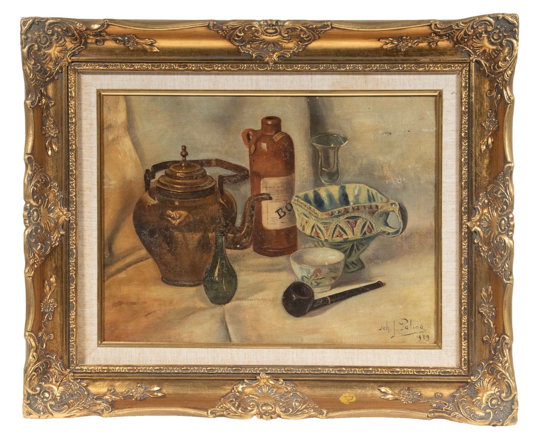 STILL LIFE PAINTING BY JOH. J. PALING, 1929 (1 of 4)