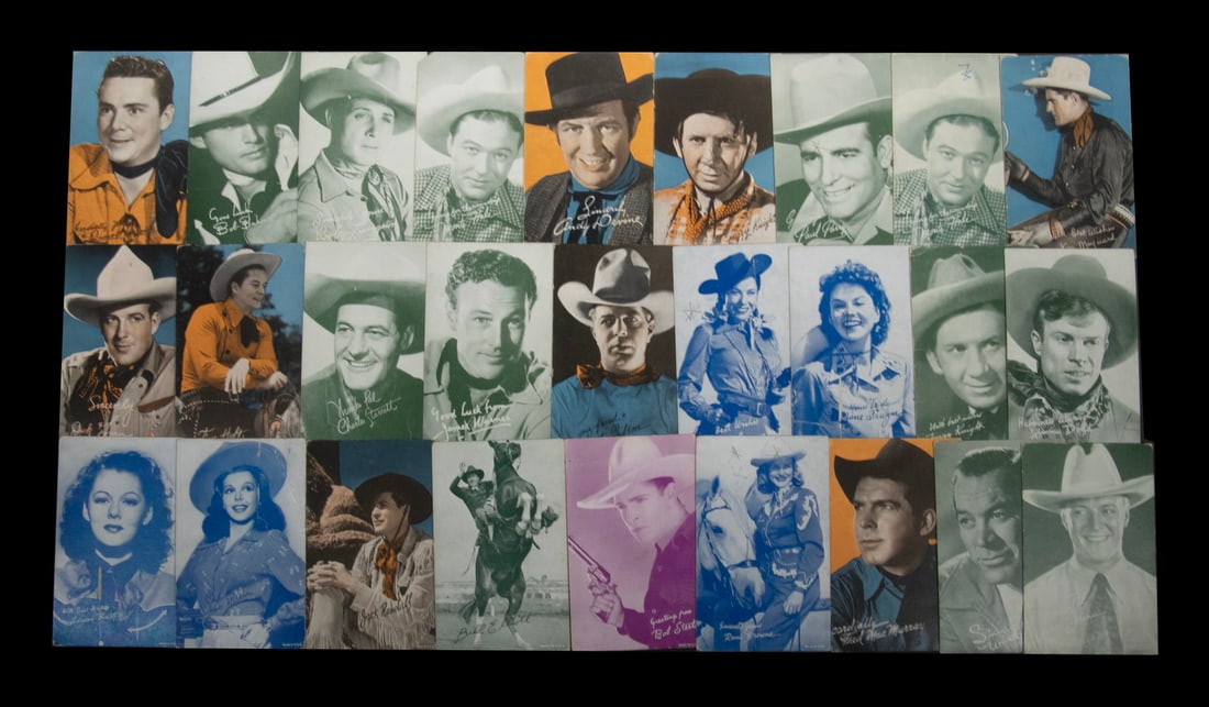 (48) ARCADE CARDS, 1940'S-50'S ACTORS (1 of 3)