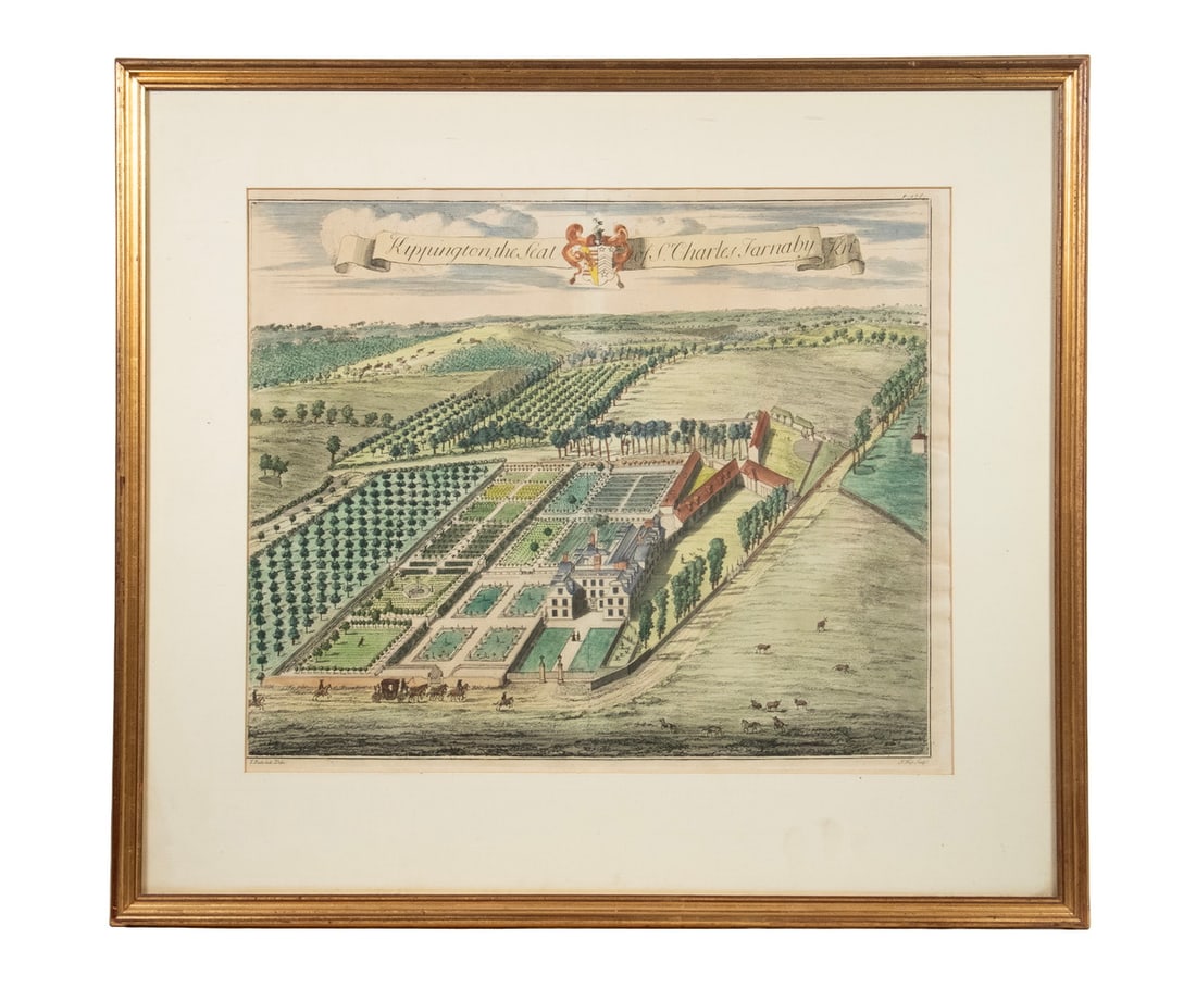 1720 ENGRAVING OF KENT, ENGLAND ESTATE BY J. KIPP (1 of 4)