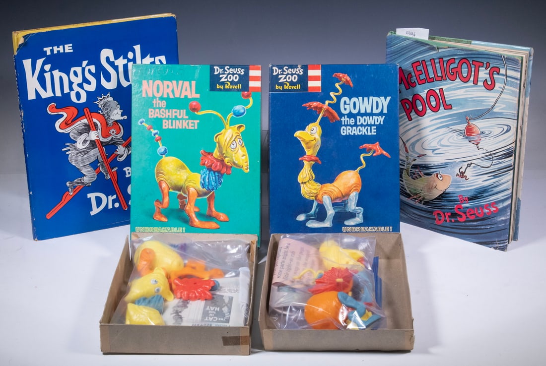 (4 PCS) EARLY DR. SEUSS: (2) MODELS & (2) BOOKS (1 of 5)