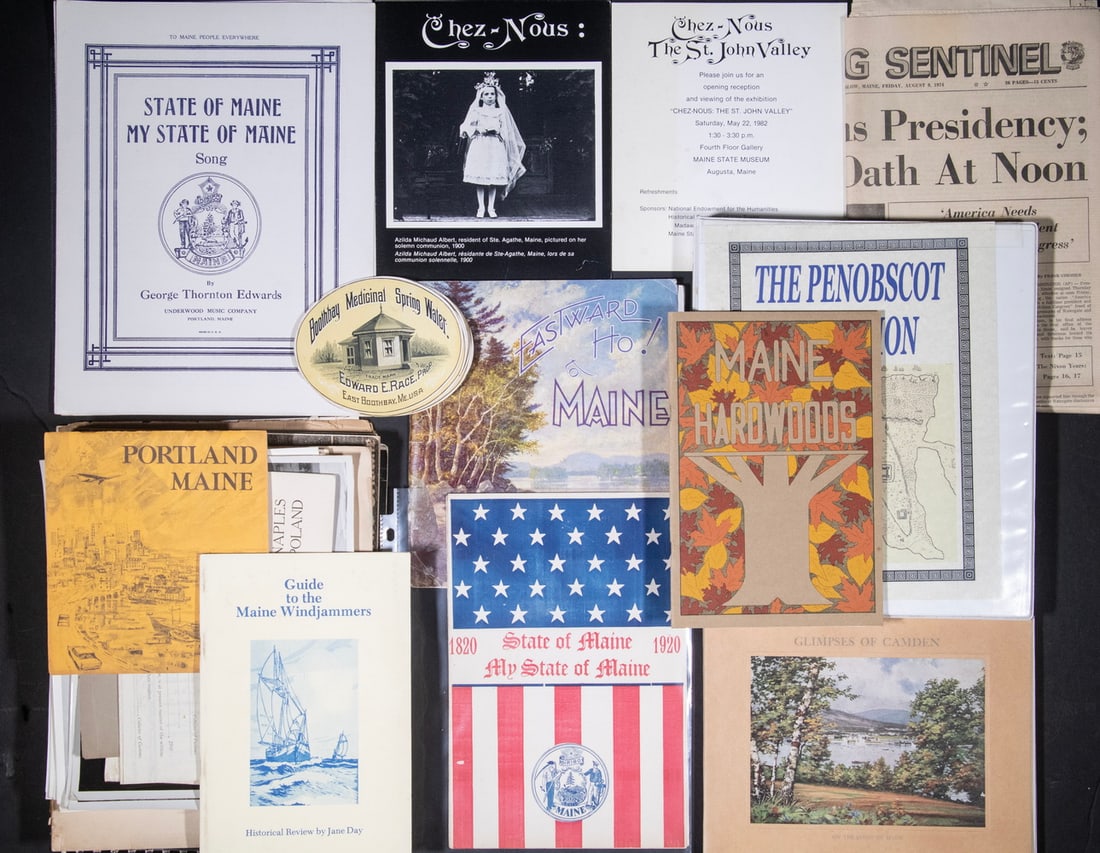 COLLECTION OF VINTAGE MAINE EPHEMERA (1 of 1)
