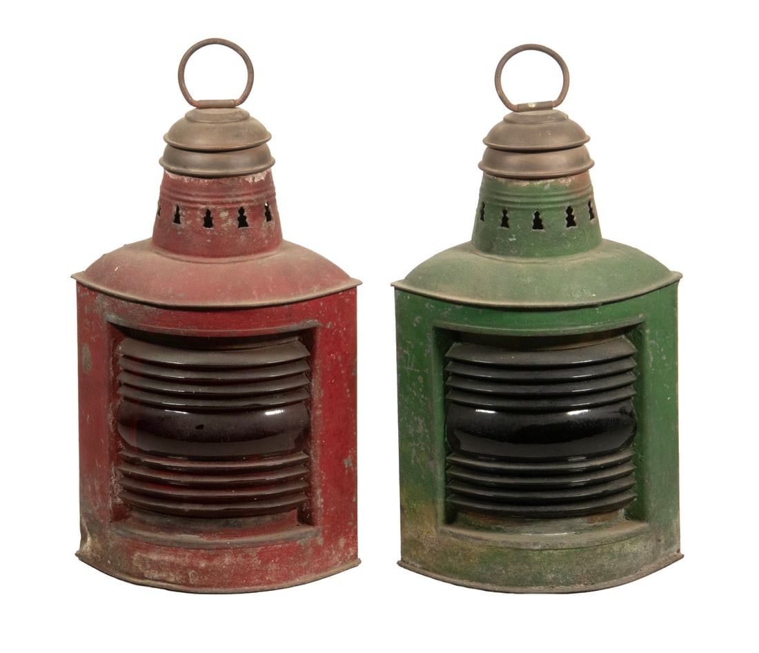 PR PERKO PORT & STARBOARD SHIPS LANTERNS (1 of 1)
