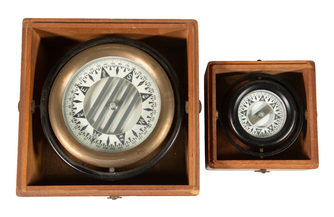 (2) CASED WILCOX CRITTENDEN & CO. WET COMPASSES (1 of 2)