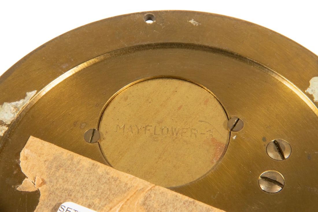 SETH THOMAS "MAYFLOWER 3" SHIPS CLOCK - 2