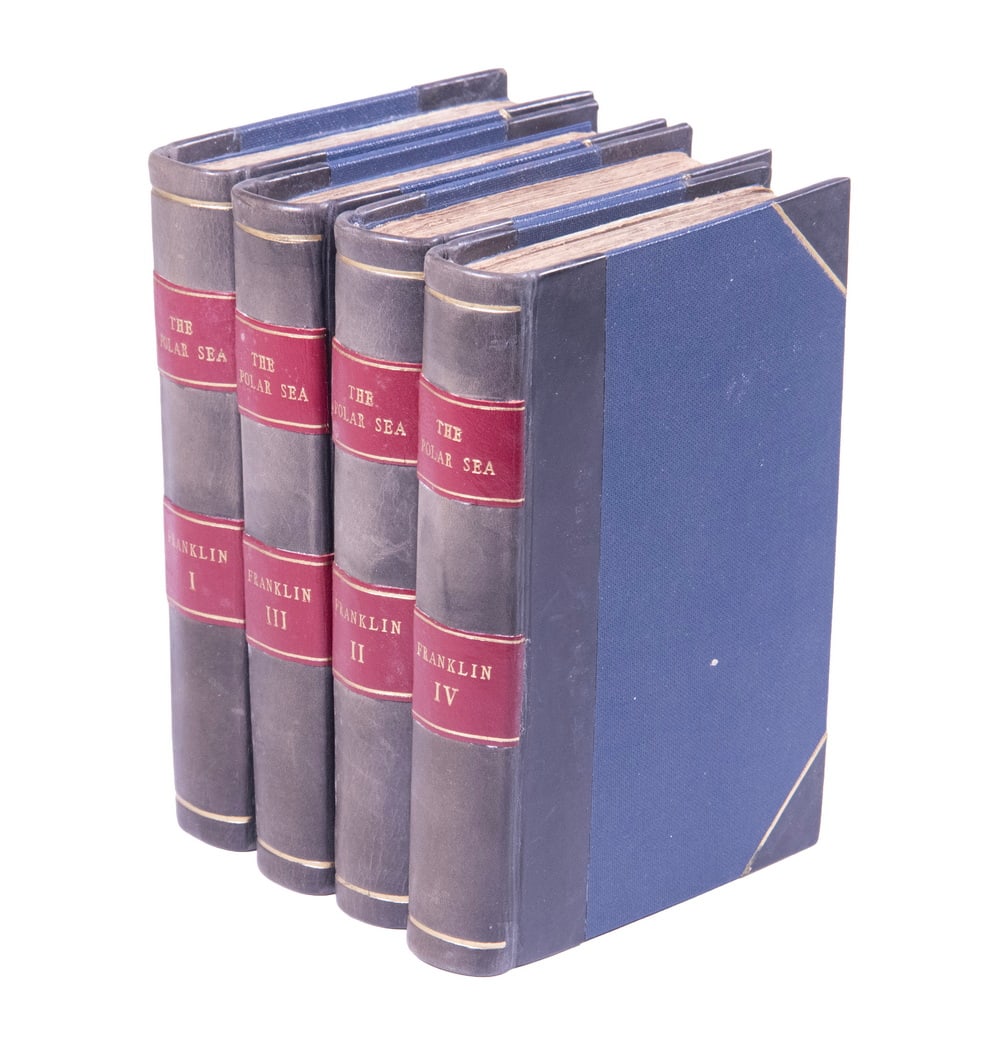SCARCE (4 VOLS) 1829 JOURNEY TO SHORES OF THE POLAR SEA BY CAPT. FRANKLIN (1 of 4)