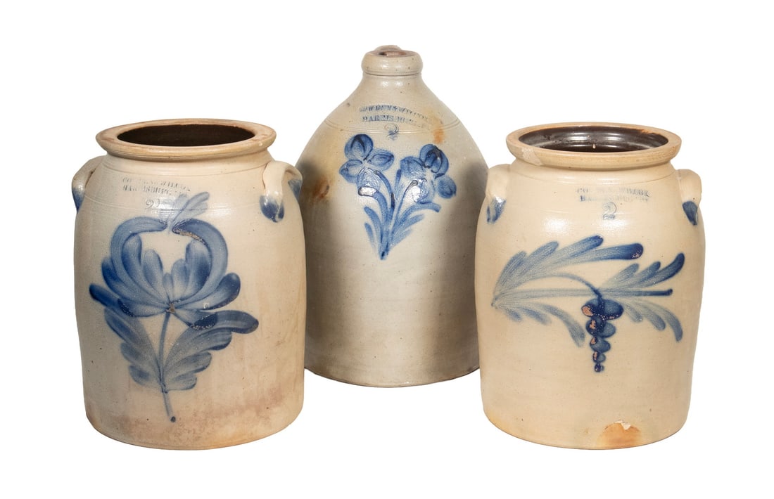 (3) COWDEN & WILCOX, HARRISBURG, PA STONEWARE VESSELS (1 of 3)