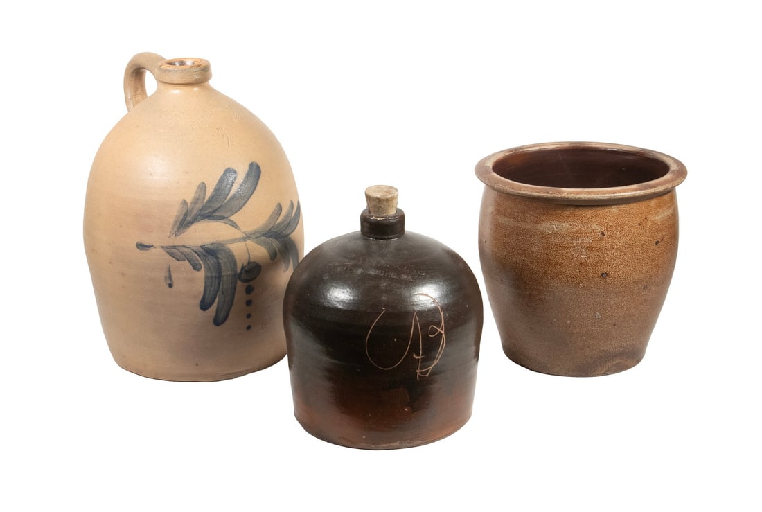 (3 PCS) A.L. HYSSONG, BLOOMSBURG, PA STONEWARE (1 of 4)