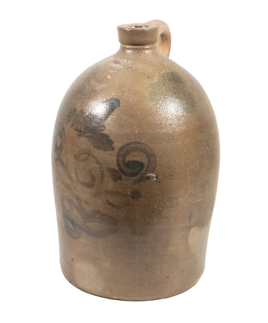 ST. JOHNS, QUEBEC SALT GLAZED STONEWARE JUG (1 of 2)