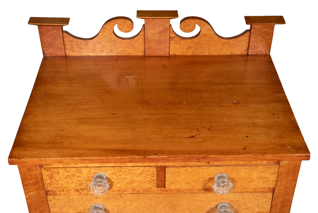 19TH C. SHERATON MAPLE WASHSTAND - 2