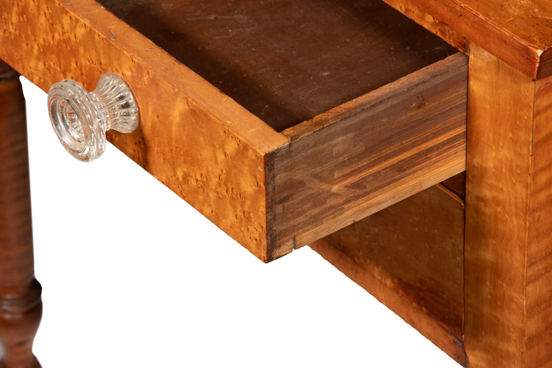 19TH C. SHERATON MAPLE WASHSTAND - 3