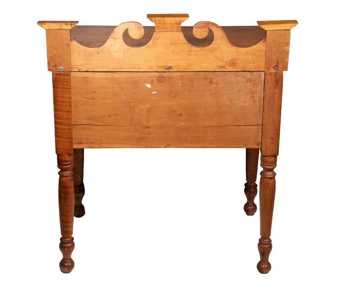 19TH C. SHERATON MAPLE WASHSTAND - 4