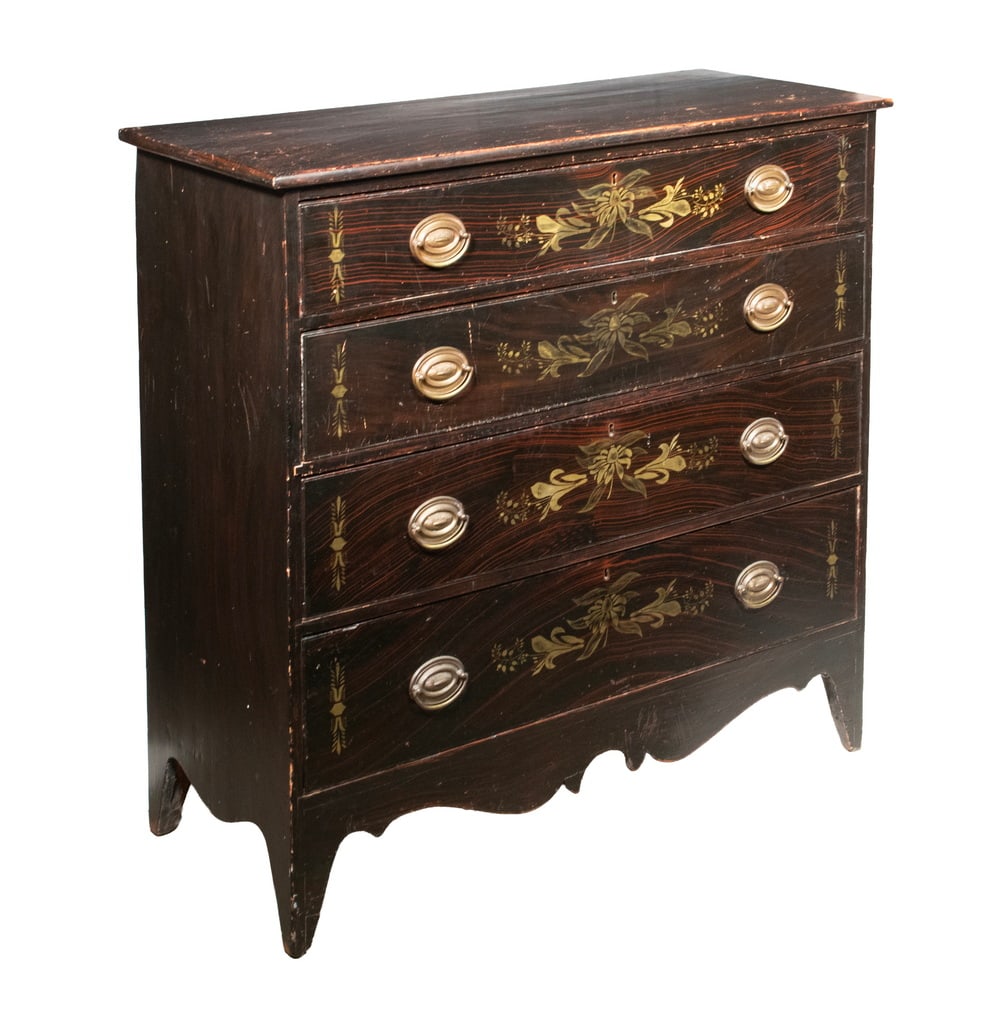 PAINT DECORATED HEPPLEWHITE CHEST (1 of 5)