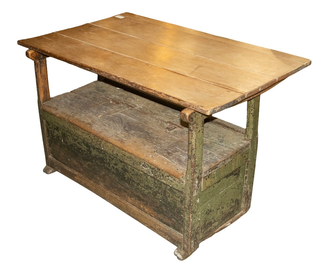 19TH C. CANADIAN BENCH TABLE - 2
