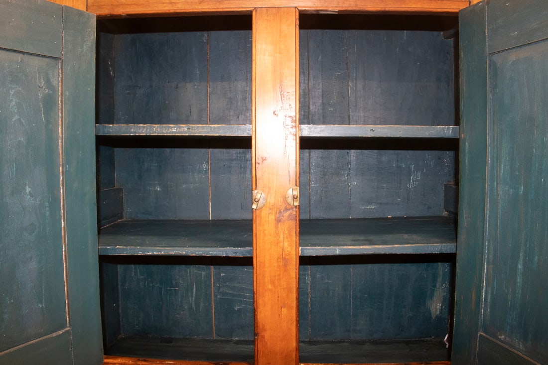 19TH C. CANADIAN SOLID CHERRY STEP-BACK CABINET - 2