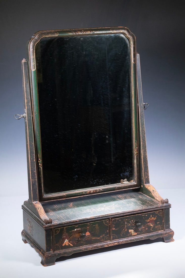 18TH C. CHINOISERIE TABLE TOP MIRROR (1 of 4)