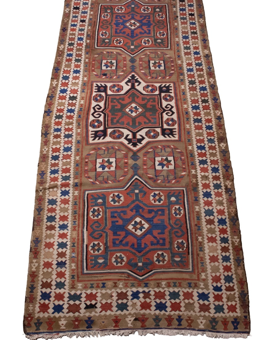 CAUCASIAN KELIM (4'5" X 13'6") (1 of 5)