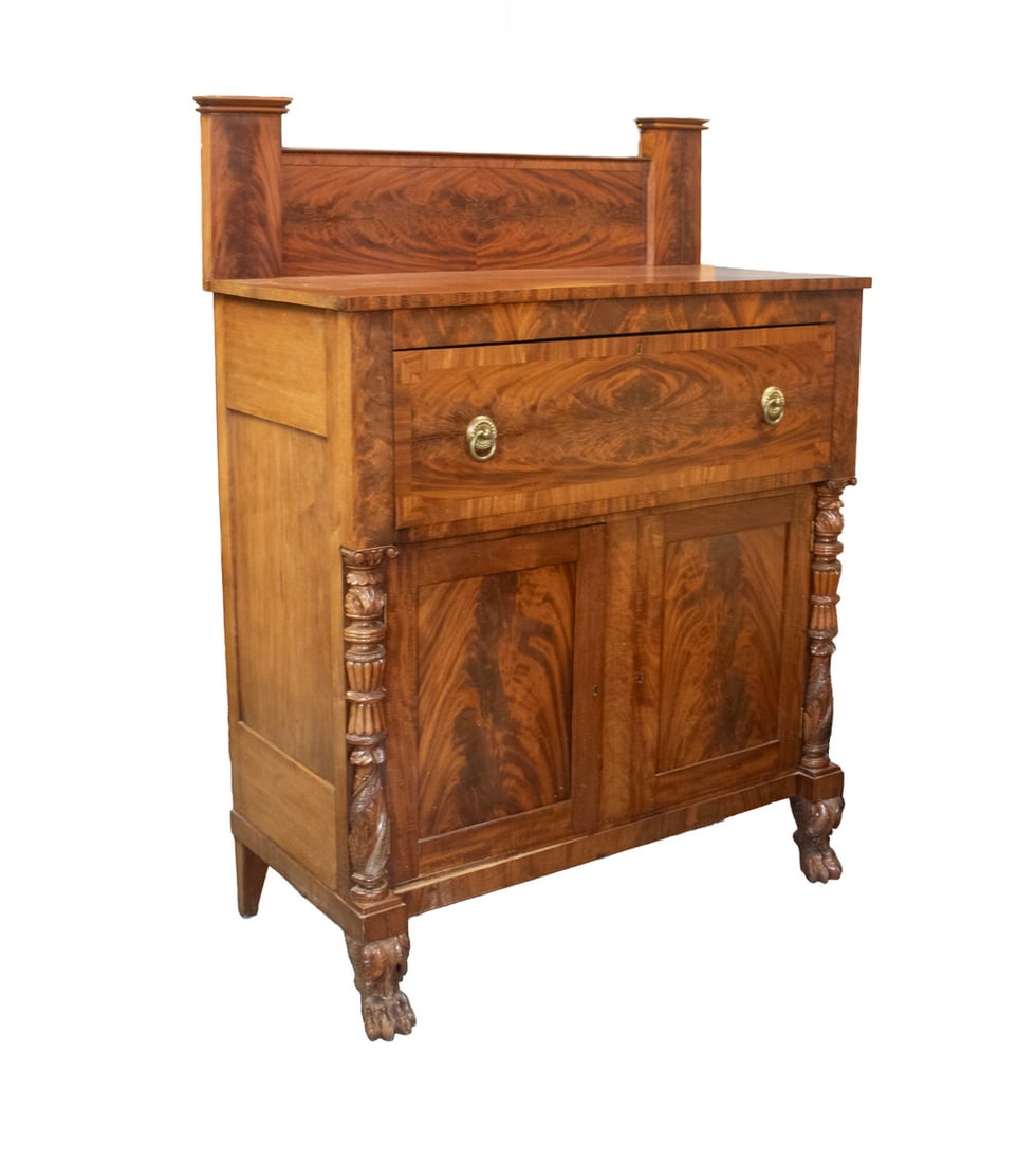 AMERICAN CLASSICAL MAHOGANY TALL SERVER (1 of 4)